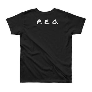 P. E. O. (8-12) Youth Short Sleeve T-Shirt(W)