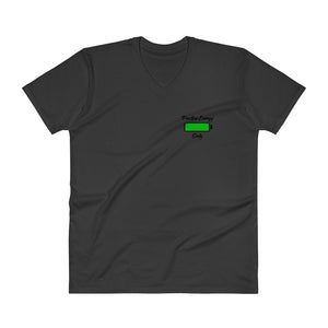 V-Neck Small Print T-Shirt