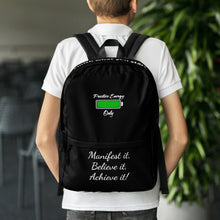 Load image into Gallery viewer, P. E. O. Backpack Black