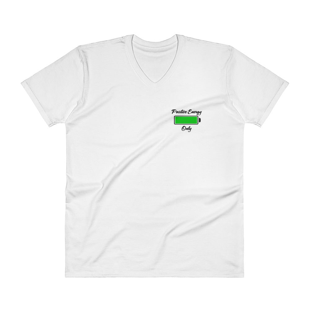 V-Neck Small Print T-Shirt